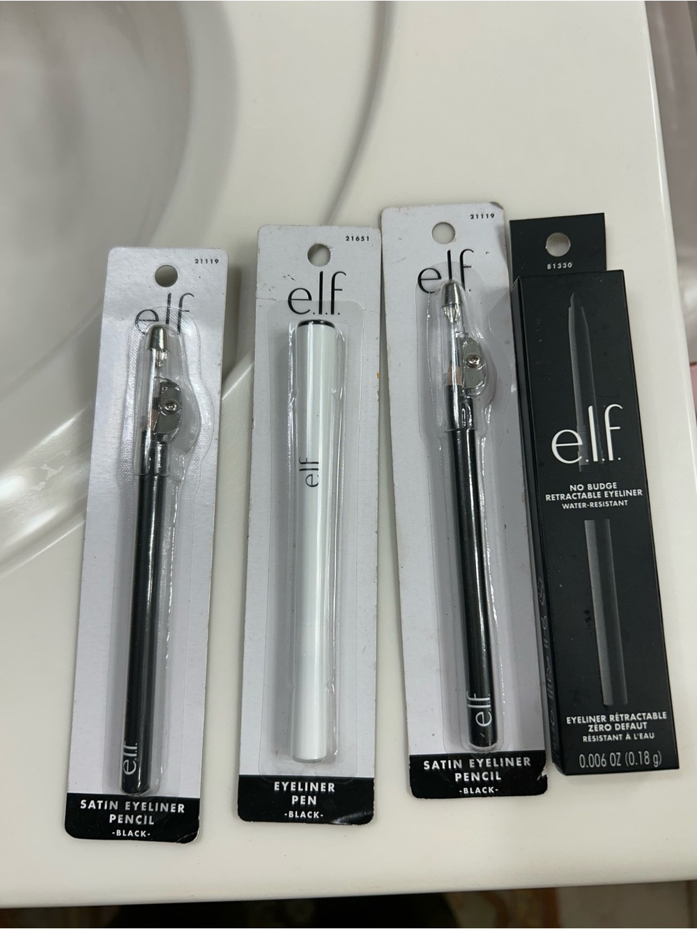 ELF Black & White Eyeliner Pencil and Pen Set